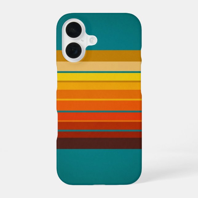 Coque iPhone 16 Composition Rétro Encadrée (Verso)