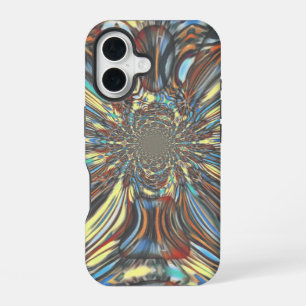 Coque iPhone 16 Conception Abstraite Optique d'Art Pop Urbain Afri