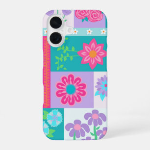 Coque iPhone 16 Conception de fleurs vibrantes en fleurs