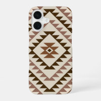 Conception de motif diamant aztéque Brun+Crème