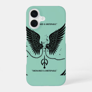 Coque iPhone 16 Conception de serpent et d'aile stimulante