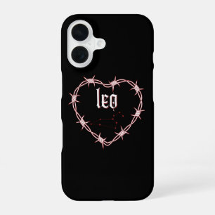 Coque iPhone 16 Constellation du Lion Gothique Anniversaire Sombre