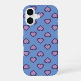 Coque iPhone 16 Coque-coque iphone -Mate Motif Lavender Hearts