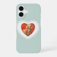 Coquette Rétro Vintage Animaux Bébés Pastel Chien