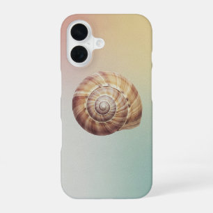 Coque iPhone 16 Coquillage en spirale vintage