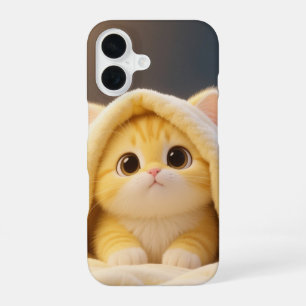 Coque iPhone 16 Cosy Kawaii Cat Téléphone