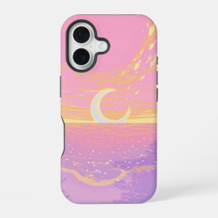 Coque iPhone 16 Coucher de soleil lumineux