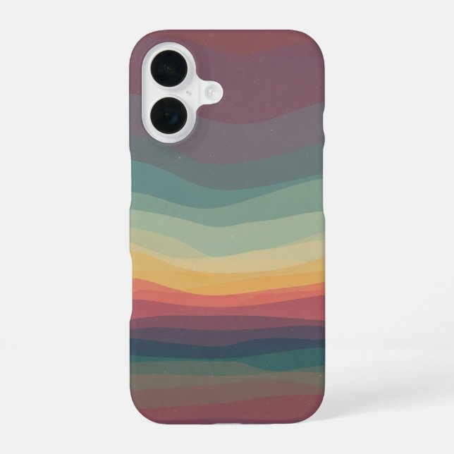 Coque iPhone 16 Courbe de nébuleuse éthérée (Verso)