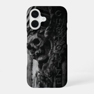 Coque iPhone 16 Crâne à ailes de pierre