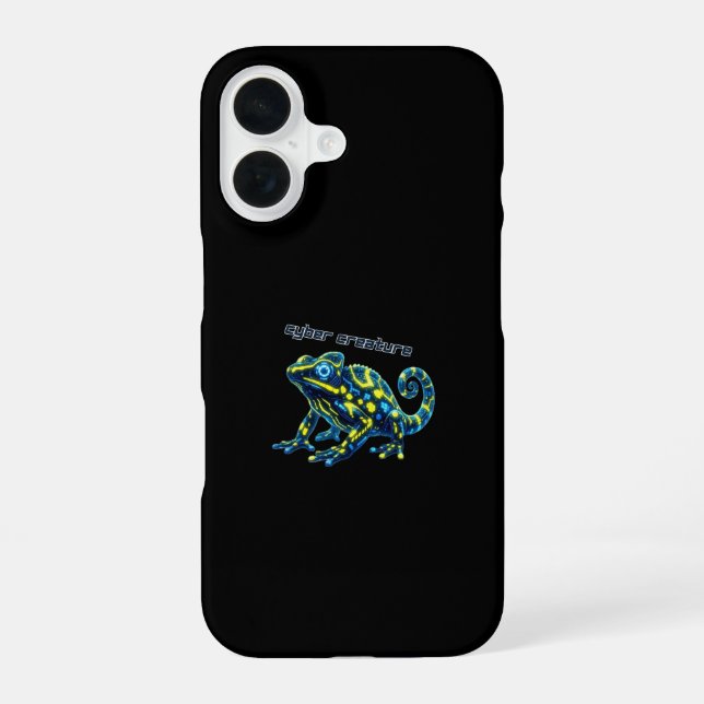 Coque iPhone 16 Créature Cybernétique (Verso)