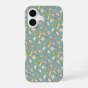 Coque iPhone 16 Créatures de l'océan aquamarine