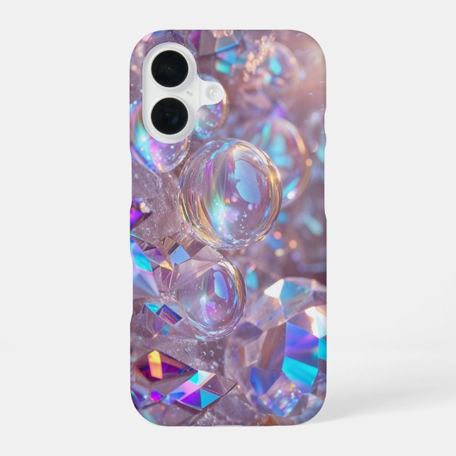 Coque iPhone 16 Crystal Bubble Sparkle (Verso)