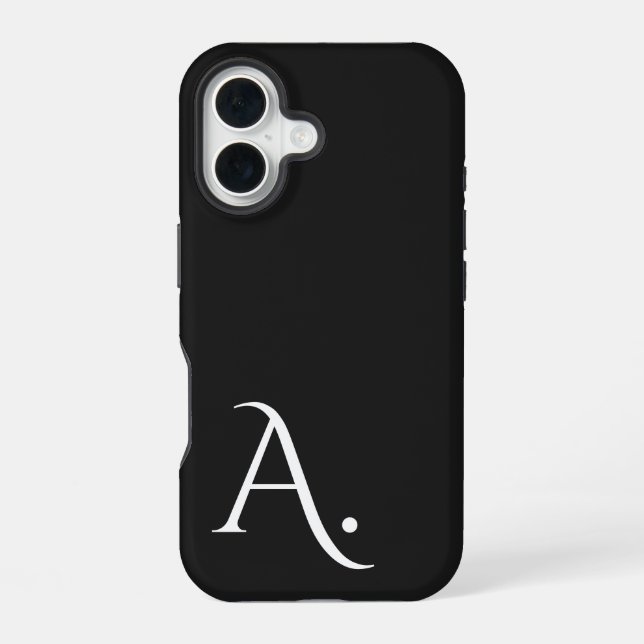 Coque iPhone 16 Custom with Initial Name (Verso)