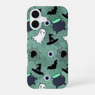 Coque iPhone 16 Cute Halloween Motif sans couture