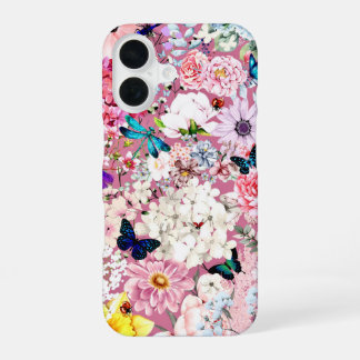 Coque iPhone 16 Danse du pinkFlower