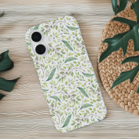 Délicat Motif botanique vert printemps