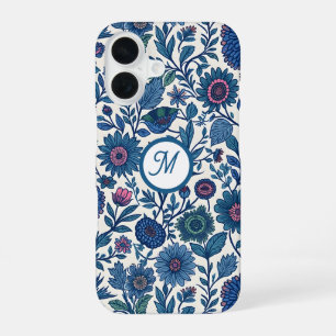 Coque iPhone 16 Délice Bleu et Rose