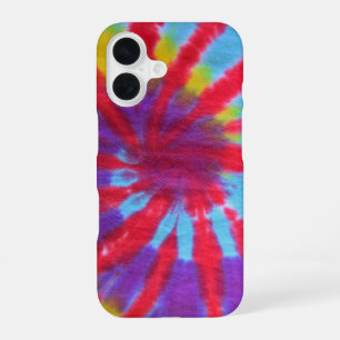 Coque iPhone 16 Design Tie Dye Hippie