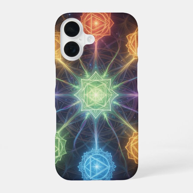 Coque iPhone 16 Die 7 Chakren´4 (Verso)