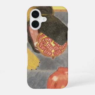 Coque iPhone 16 Dog and pomegranate phone case