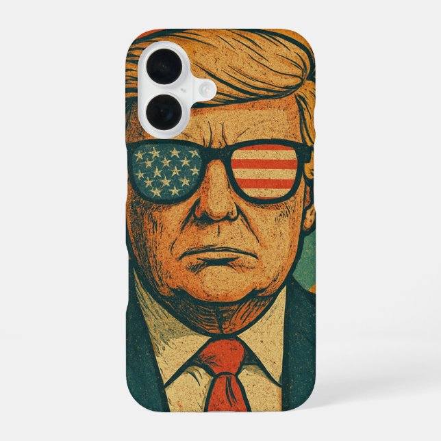 Coque iPhone 16 Dossiers téléphoniques de Trump (Verso)