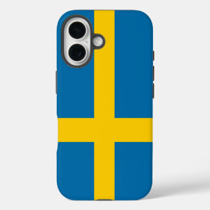 Coque iPhone 16 Drapeau de la Suède
