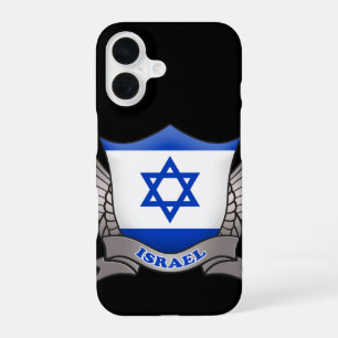 Coque iPhone 16 Drapeau Emblème d'Israël