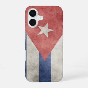 Coque iPhone 16 Drapeau Grunge Cuba