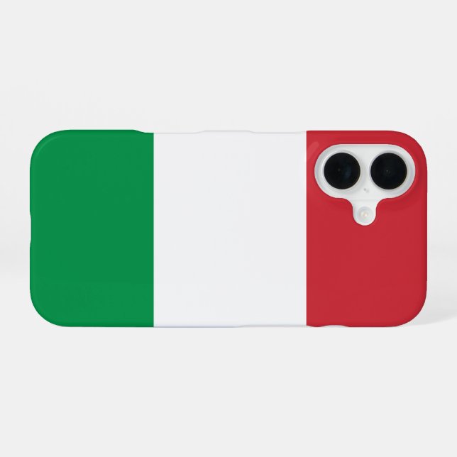 Coque iPhone 16 Drapeau Italie (Verso Horizontal)