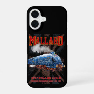 Coque iPhone 16 Drapeau Union Jack de la locomotive Mallard Classe