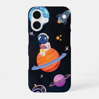 Coque iPhone 16 ✨ Dreamy Space Adventure – iPhone 16 Cover Design