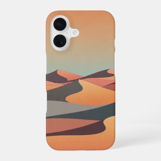 Coque iPhone 16 Dunes de Sable Vintage  (Verso)