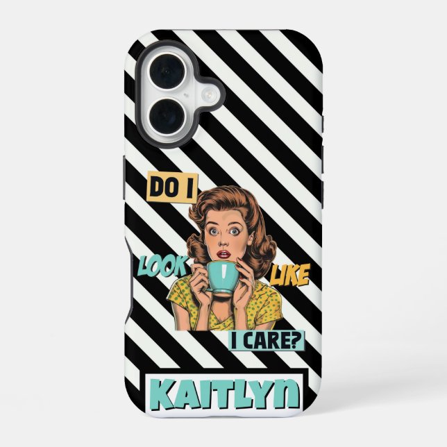 Coque iPhone 16 Échange de cadeaux Pop Art Christmas (Verso)