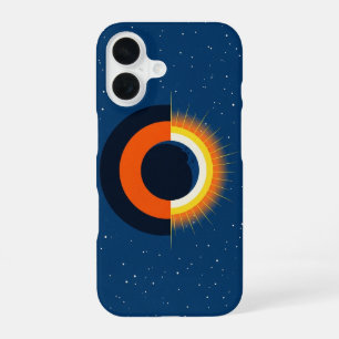 Coque iPhone 16 Éclipse solaire rétro