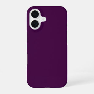 Coque iPhone 16 Eggplant couleur violet solide