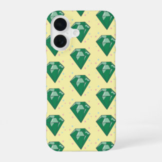 Coque iPhone 16 esmeralda verde vector