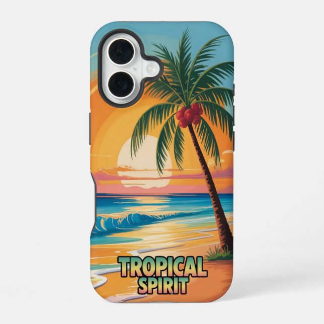 Coque iPhone 16 Esprit Tropical (Verso)