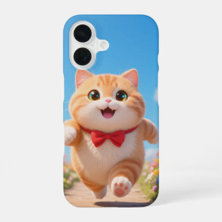 Coque iPhone 16 Étui de téléphone Chat Kawaii Heureux