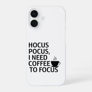 Coque iPhone 16 Étui de téléphone Halloween Café Sorcier