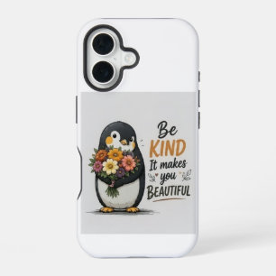 Coque iPhone 16 Étui de téléphone pingouin sois gentil   Pingouin 