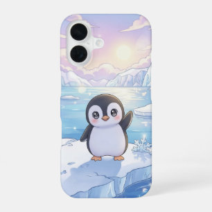 Coque iPhone 16 Étui de téléphone pour bébé manchot mignon