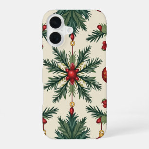 Coque iPhone 16 Étui fin pour iPhone 16 Noël, brillant