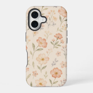 Coque iPhone 16 Étui floral aquarelle Jardin printanier