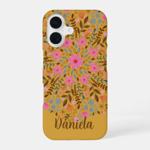 Coque iPhone 16 Étui Iphone à motif mandala floral joli pour elle
