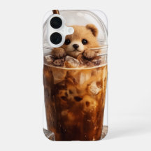 Étui iPhone Café Ourson Mignon | Animal Esthétique