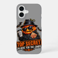 Étui iPhone Halloween Citrouille Agent Secret
