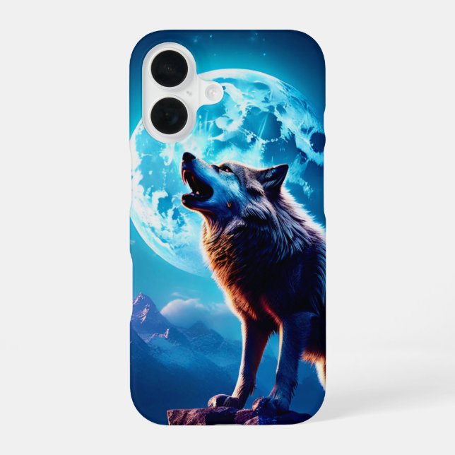 COQUE iPhone 16 ÉTUI IPHONE LUNE DE LOUP (Verso)