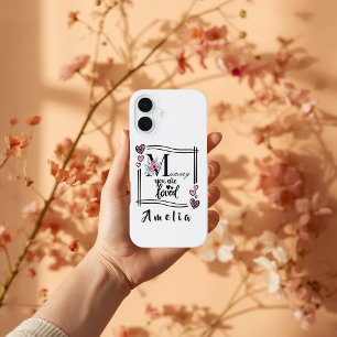 Coque iPhone 16 Étui iPhone personnalisé Fleurs Maman