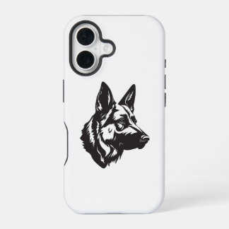 Coque iPhone 16 Étui iPhone visage de Berger Allemand
