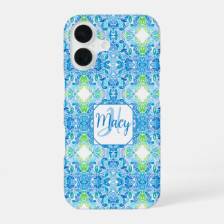 Coque iPhone 16 Étui Mosaic pour iPhone de Macy